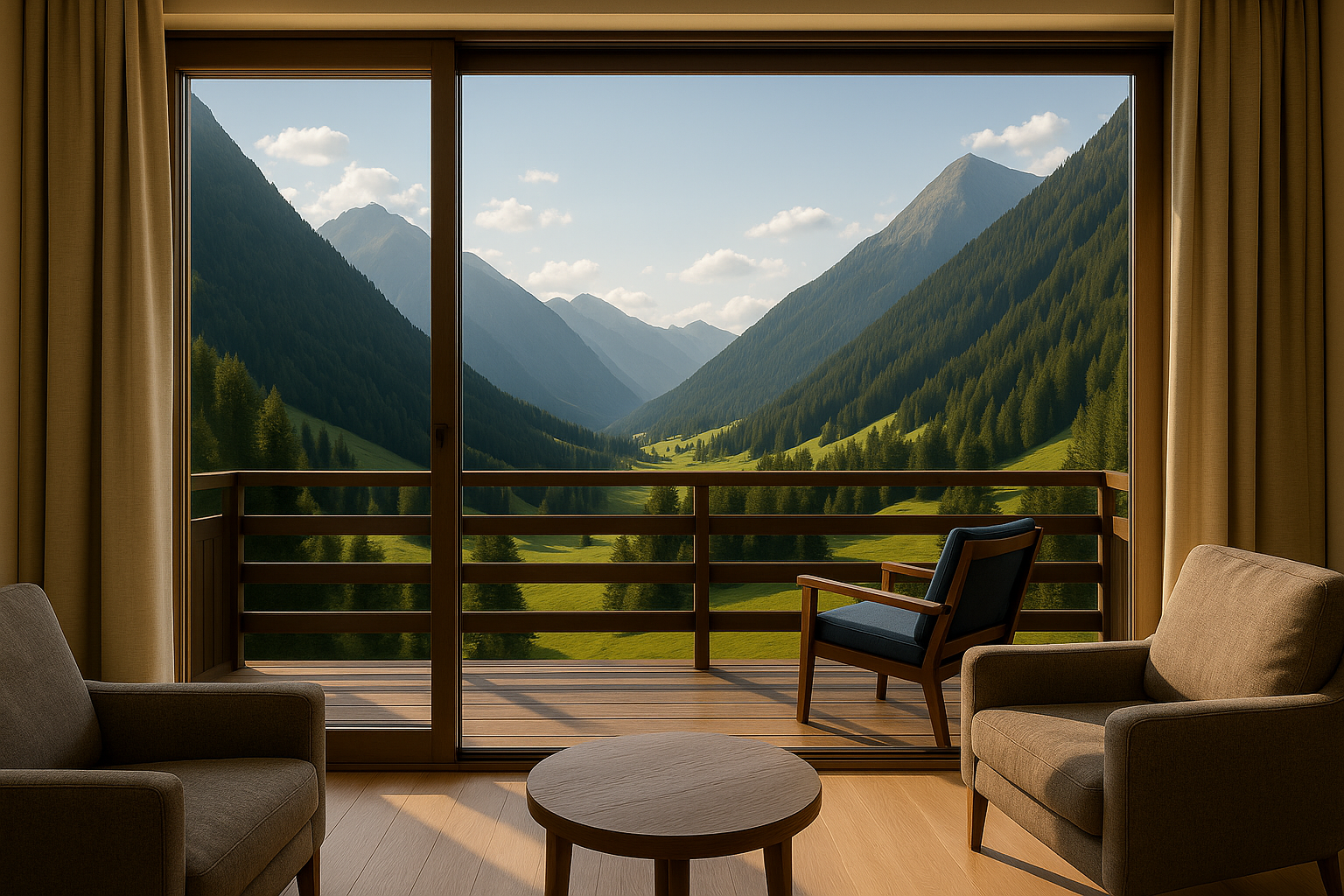 Mountain view from hotel